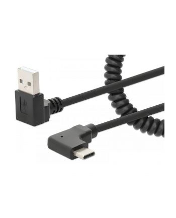 Kabel zasilajacy Manhattan USB-C/A 15W/3A do szybkiego bezpiecznego ładowania