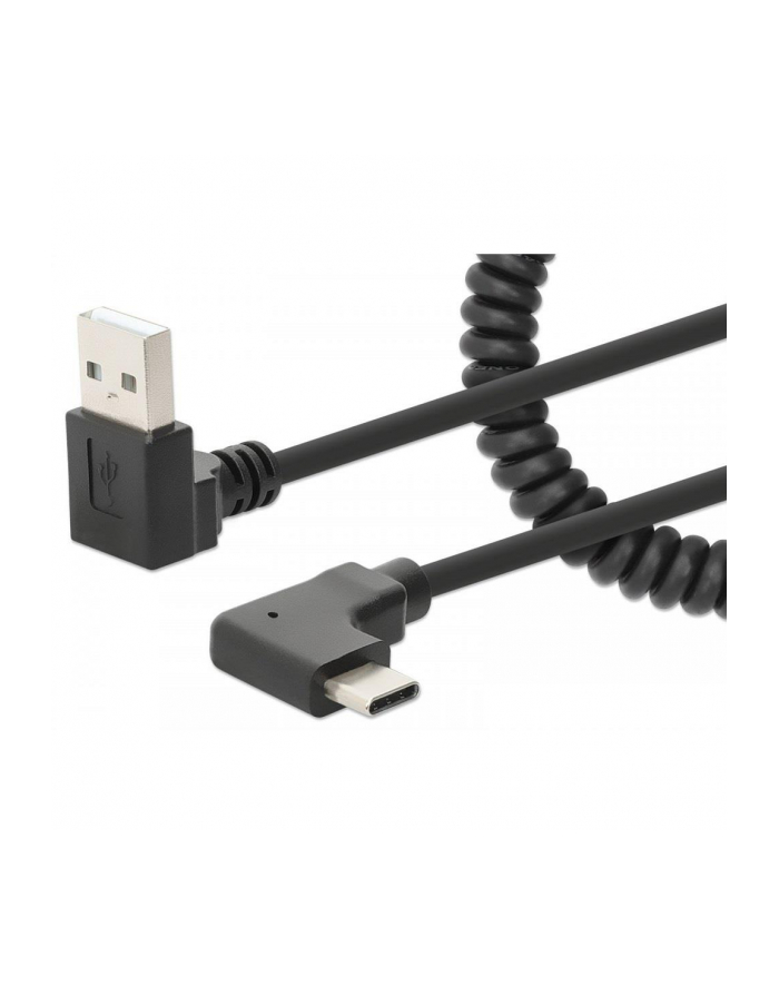 Kabel zasilajacy Manhattan USB-C/A 15W/3A do szybkiego bezpiecznego ładowania główny