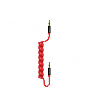 Kabel Audio Usams SJ256 Jack 3,5mm Spring 1,2m czerwony