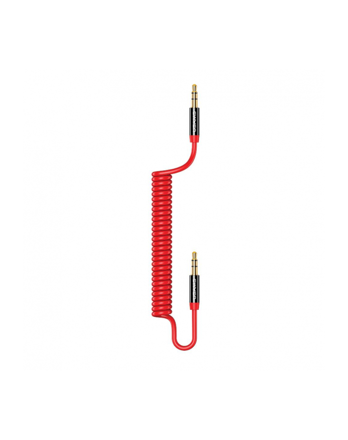 Kabel Audio Usams SJ256 Jack 3,5mm Spring 1,2m czerwony główny