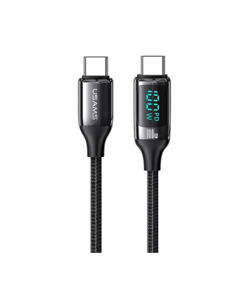 Kabel USB Usams U78 USB-C/USB-C 100W PD Fast Charging 2m LED-czarny