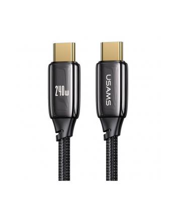 Kabel USB Usams U82 USB-C/USB-C 240W PD 3.1 Fast Charging 1,2m czarny
