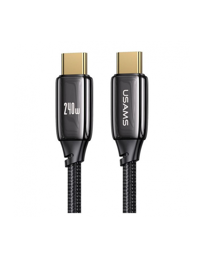 Kabel USB Usams U82 USB-C/USB-C 240W PD 3.1 Fast Charging 1,2m czarny główny
