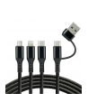 Kabel przewód USB-C / USB 3w1 - USB-C, Lightning, micro USB 120cm everActive CBB-1.2ALL do 3A - nr 1