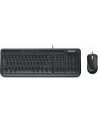 Zestaw przewodowy klawiatura + mysz Microsoft Wired Desktop 600 (APB-00013) Czarny - nr 1