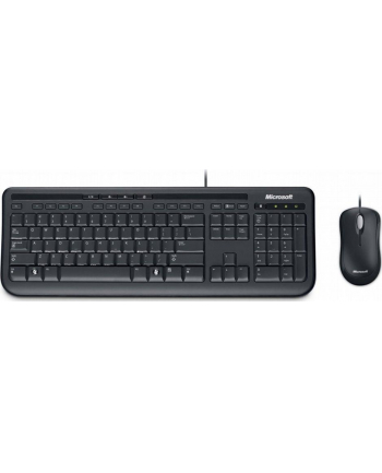 Zestaw przewodowy klawiatura + mysz Microsoft Wired Desktop 600 (APB-00013) Czarny