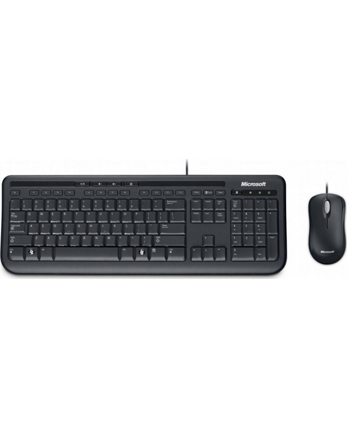 Zestaw przewodowy klawiatura + mysz Microsoft Wired Desktop 600 (APB-00013) Czarny główny