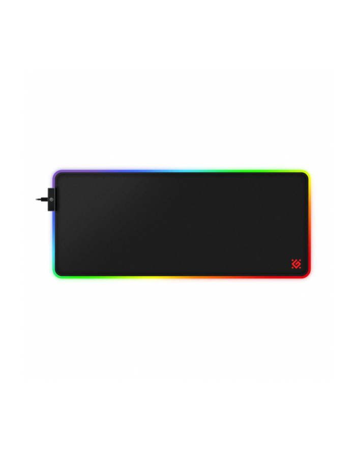 Podkładka Defender Gaming BLACK XXL LIGHT 780x300x4mm podświetlenie LED RGB + 2x HUB USB główny