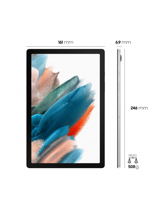 Tablet Samsung Galaxy Tab A8 (X200) 10.5'' 3GB/32GB/WiFi/Android srebrny główny