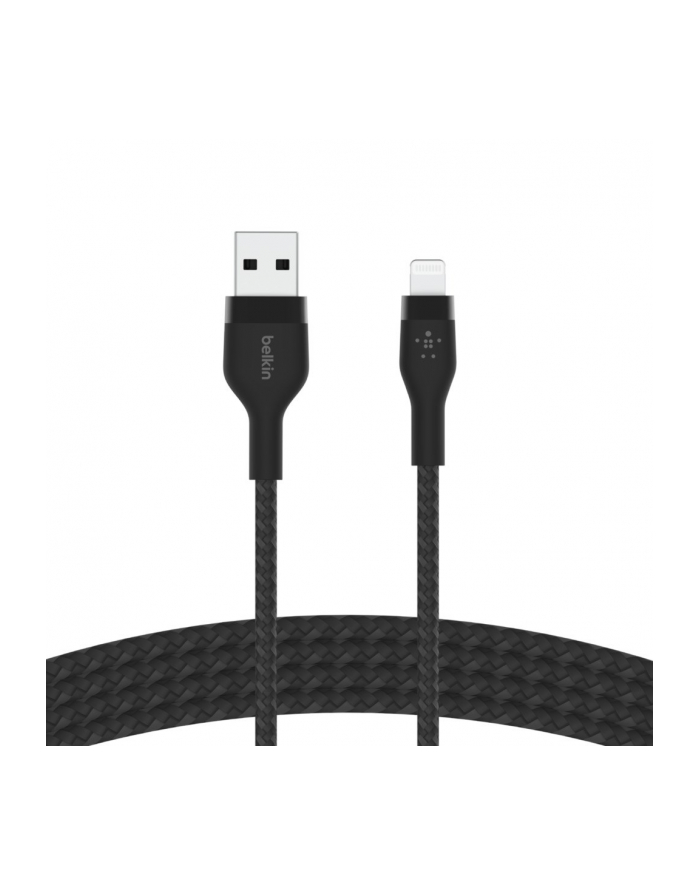 BELKIN KABEL USB-A TO LTG OPLOT, SILICONE, 3M Black główny