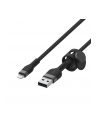 BELKIN KABEL USB-A TO LTG OPLOT, SILICONE, 3M Black - nr 4
