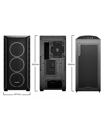 Obudowa be quiet! Shadow Base 800 FX Black E-ATX Midi ARGB z oknem bez zasilacza