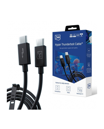 Kabel USB 3mk Hyper ThunderBolt 240W USB-C/USB-C 8K60Hz