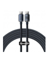 Kabel przewód USB-C PD 2.0 200cm Baseus Crystal CAJY000701 Quick Charge 3.0 5A z obsługą szybkiego ładowania 100W - nr 1