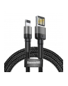 Kabel przewód USB - Lightning / iPhone 100cm Baseus Cafule CALKLF-GG1 z obsługą szybkiego ładowania 2.4A - nr 1