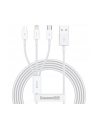 Kabel przewód USB 3w1 - USB-C, Lightning, micro USB 150cm Baseus CAMLTYS-02 do 3,5A - nr 13