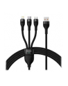Kabel przewód USB 3w1 - USB-C, micro USB, Lightning 120cm Baseus CASS030001 - nr 12