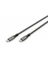 Kabel połączeniowy DIGITUS PREMIUM USB 4.0 Typ USB C/USB C M/M 40Gbps PD 3.0 100W 8K 60Hz czarny nylon 1m - nr 1