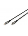 Kabel połączeniowy DIGITUS PREMIUM USB 4.0 Typ USB C/USB C M/M 40Gbps PD 3.0 100W 8K 60Hz czarny nylon 1m - nr 3