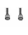 Kabel połączeniowy DIGITUS PREMIUM USB 4.0 Typ USB C/USB C M/M 20Gbps PD 3.0 60W 4K 60Hz czarny nylon 3m - nr 30
