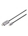 Kabel adapter DIGITUS PREMIUM miniDisplayPort 1.4 - HDMI 8K 60Hz miniDP/HDMI M/M 1m - nr 4
