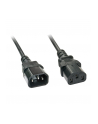 Przedłużacz kabla zasilającego LINDY 3 Pin C14 - C13 2m Black - nr 1