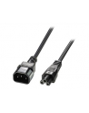 Przedłużacz kabla zasilającego LINDY C5 - C14 2m Black - nr 5