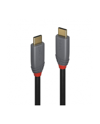 Kabel USB 3.2 LINDY Type C/C M/M Anthra Line PD 3.0 1,5m czarny