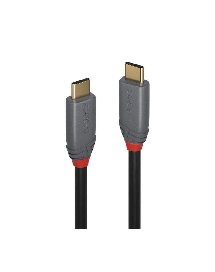 Kabel USB 3.2 LINDY Type C/C M/M Anthra Line PD 3.0 1,5m czarny główny