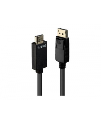 Kabel adapter LINDY DisplayPort - HDMI M/M 10.2G 5m czarny 4K UHD 30Hz