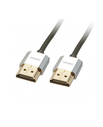 Kabel HDMI 2.0 LINDY CROMO Slim High Speed M/M Ethernet 1m cromo