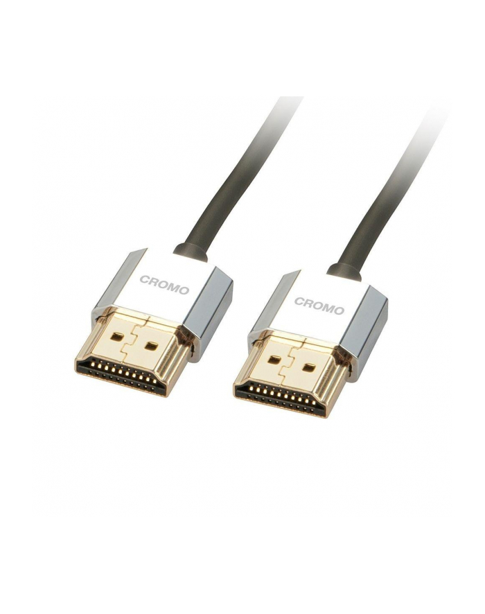 Kabel HDMI 2.0 LINDY CROMO Slim High Speed M/M Ethernet 1m cromo główny