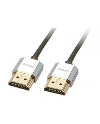Kabel HDMI 2.0 LINDY CROMO Slim High Speed M/M Ethernet 1m cromo