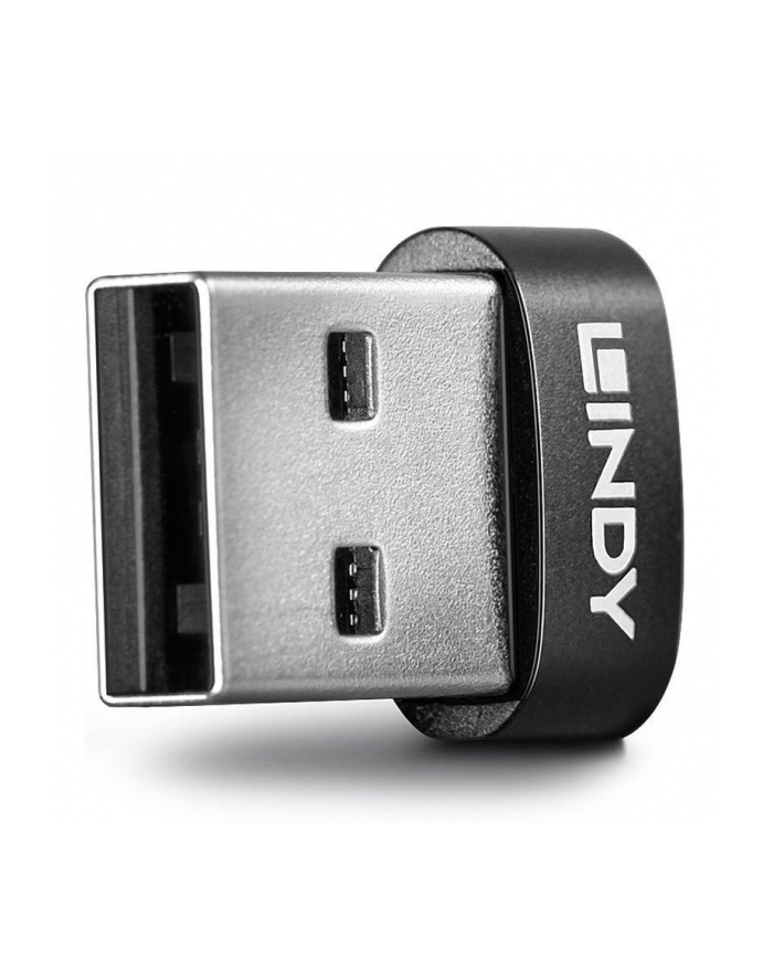 Adapter USB 2.0 LINDY Typ A na Typ C czarny główny
