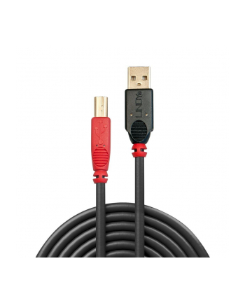Kabel drukarkowy USB LINDY 2.0 A/M - USB B/M, Active Cable 10m Czarny