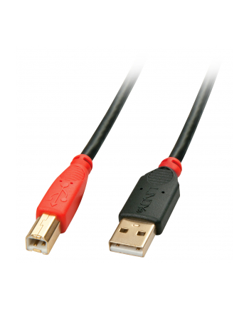 Kabel drukarkowy USB LINDY 2.0 A/M - USB B/M, Active Cable 10m Czarny