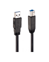 Kabel drukarkowy USB LINDY 3.0 A/M - USB B/M, Active Cable 10m Czarny - nr 1