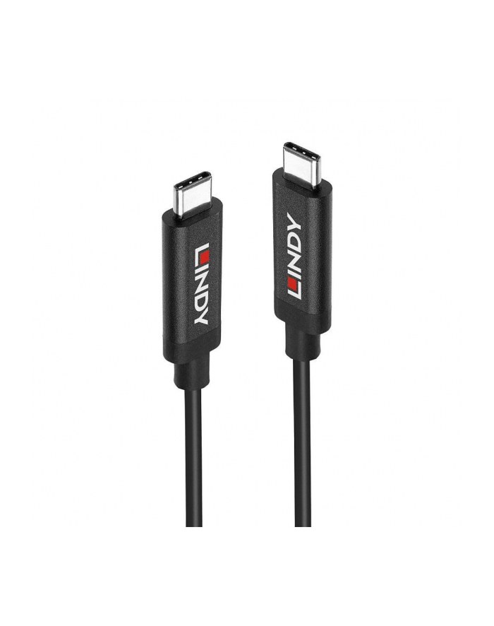 Kabel USB 3.1 LINDY Type C/C M/M Active 5m czarny główny