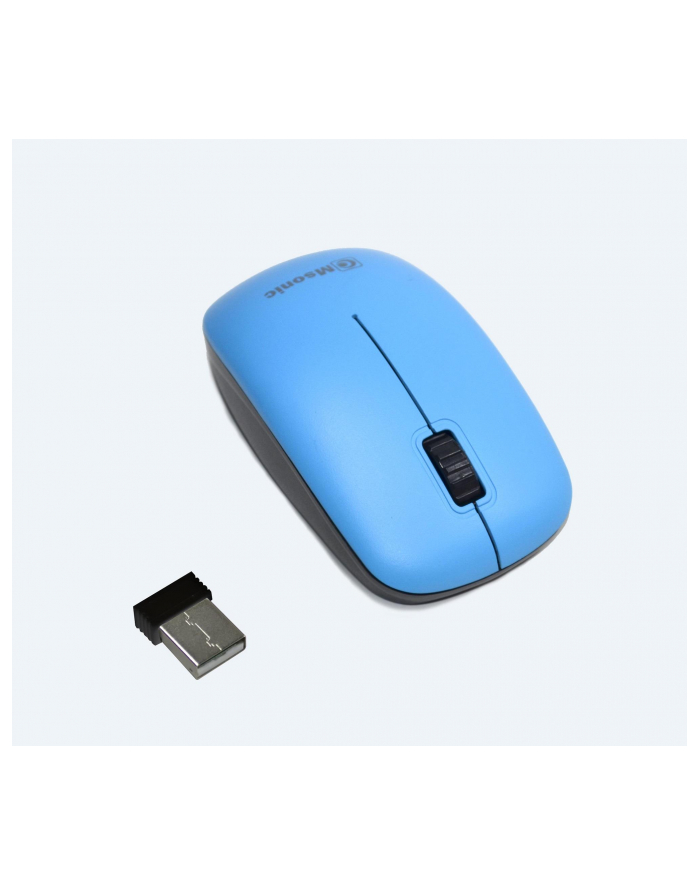 Mysz bezprzewodowa Msonic MX707B optyczna 3 przyciski 1000dpi niebiesko-czarna główny