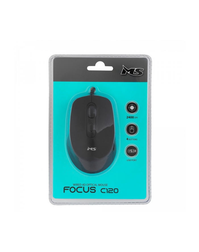 Mysz przewodowa MS Focus C120 Czarna główny