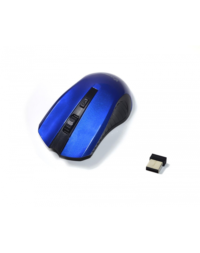 Mysz bezprzewodowa VAKOSS TM-658UB optyczna 4 przyciski 1600dpi niebiesko-czarna główny