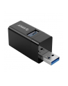 Hub USB Orico MINI-U32-BK-BP mini bez kabla 3 porty USB-A 3.1 i 2.0 - nr 3