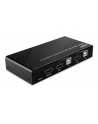 Przełącznik KVM LINDY 2-portowy HDMI 4K60, USB 2.0 & Audio Black - nr 16