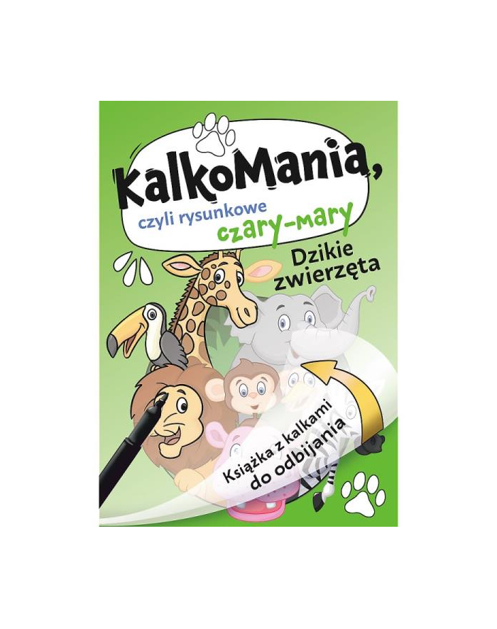 Dzikie zwierzeta. Kalkomania Ks97153 Trefl główny