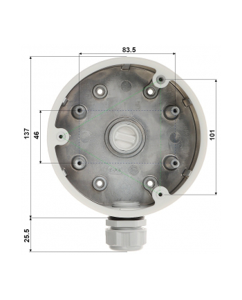 hikvision Uchwyt kamery DS-1280ZJ-PT6