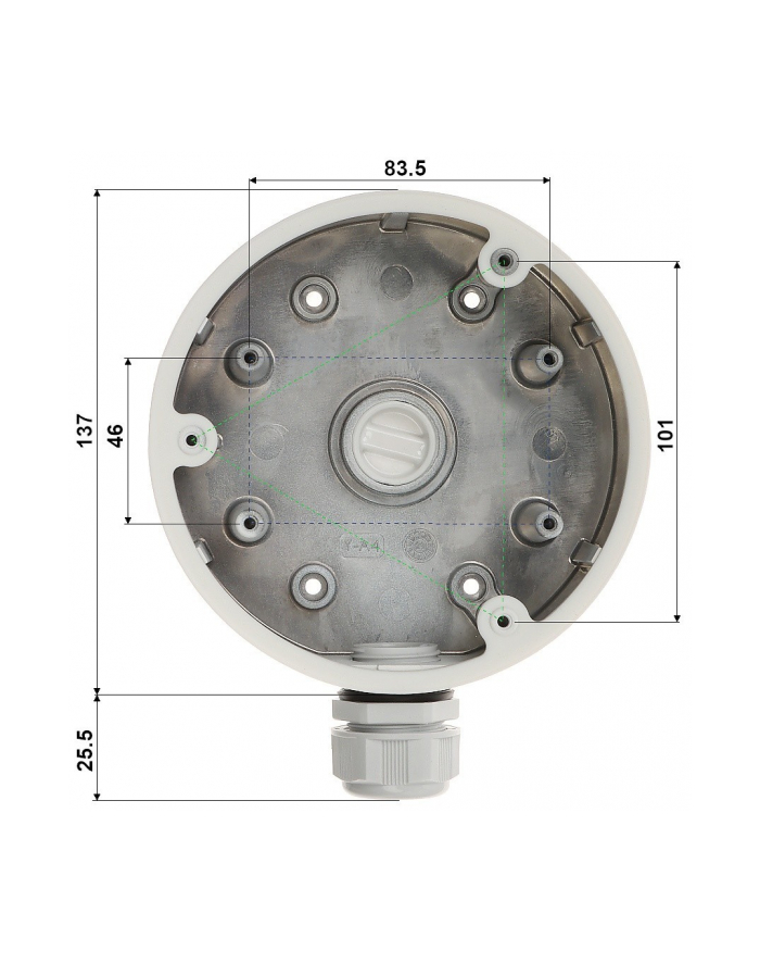 hikvision Uchwyt kamery DS-1280ZJ-PT6 główny