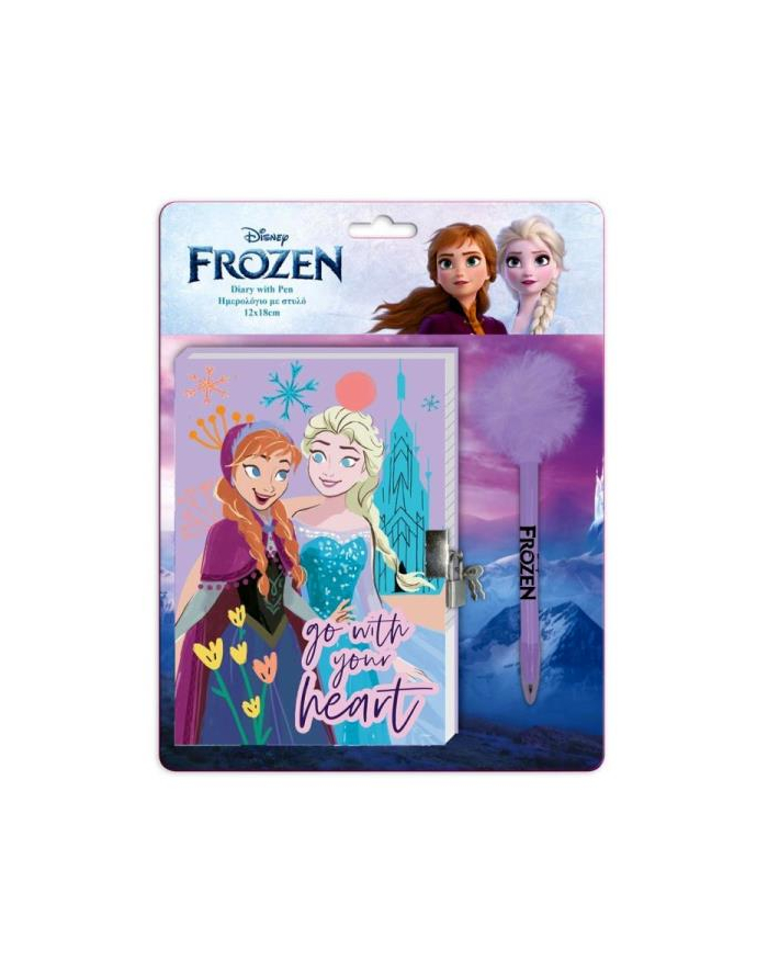 pulio Pamietnik + długopis z pomponem Frozen II główny