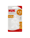 euro-trade NUK MP Smoczek do butelki silikonowy 0-6m M First Choice+ op.2 szt. 10709245 - nr 1