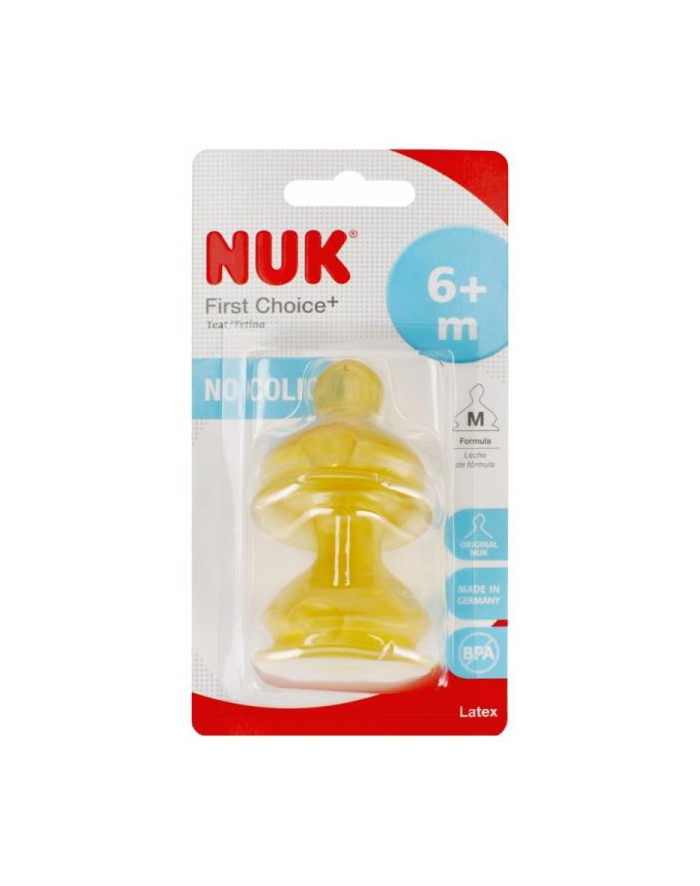 euro-trade NUK MP Smoczek do butelki lateksowy 6-18m M First Choice+ op.2 szt. 10713242 główny