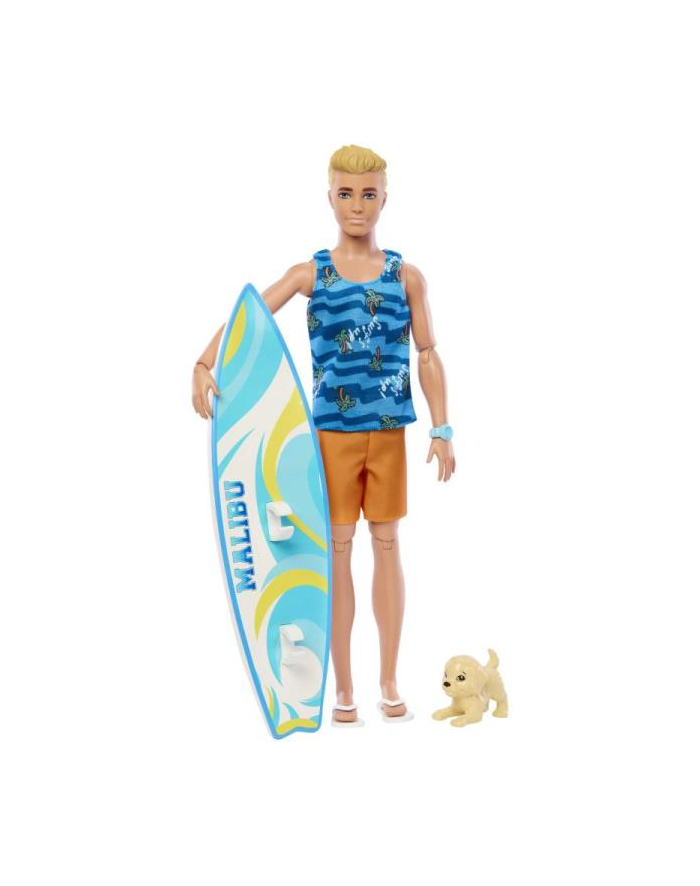 Barbie Lalka Ken Surfer i akcesoria HPT50 p6 MATTEL główny